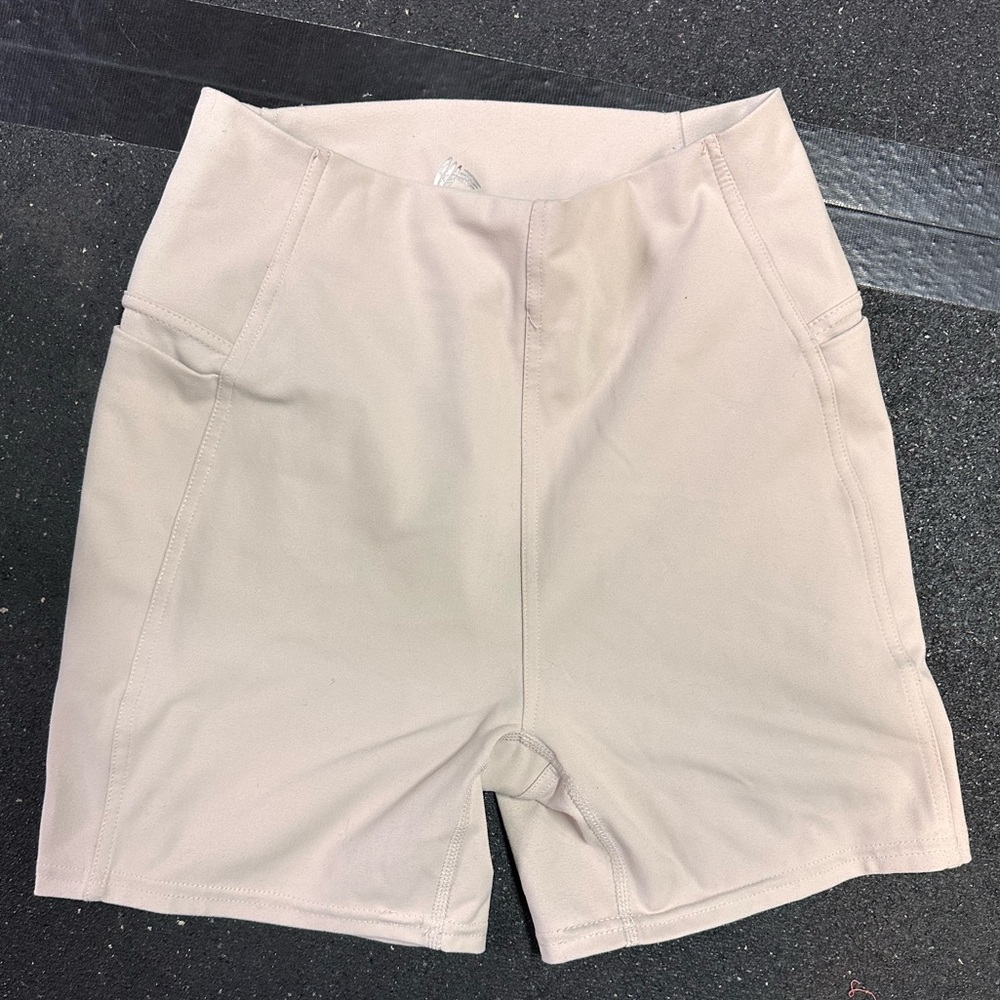 RBX Women's High-Waisted Cream Shorts